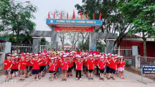 Hoạt động tham quan trường Tiểu học phương Trung II của các bé khối 5 tuổi mẫu giáo lớn trường MNPT I